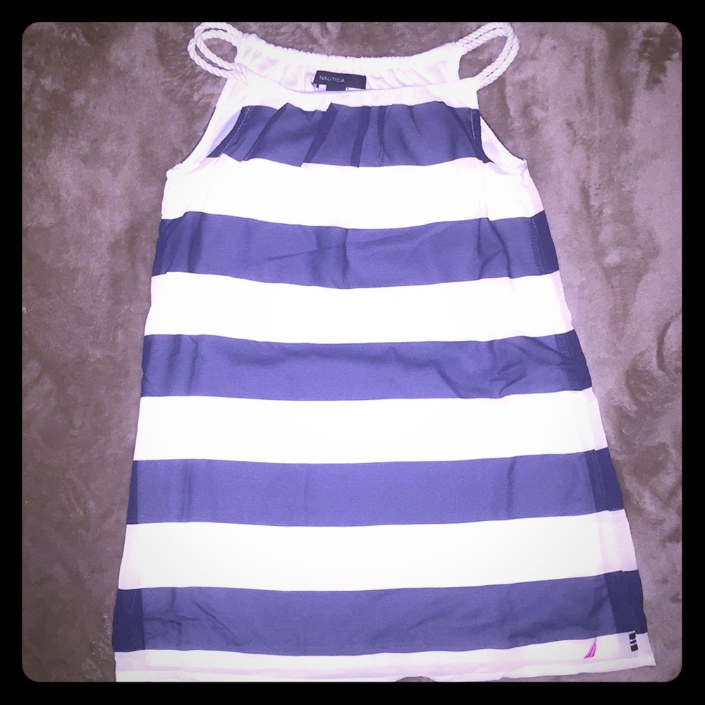 ✨Host Pick✨ Nautica girls size 5 striped dress - Picture 1 of 5